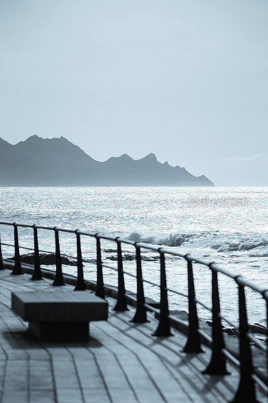 大加那利岛的岩石海岸