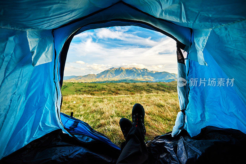 从我的帐篷可以看到美丽的风景