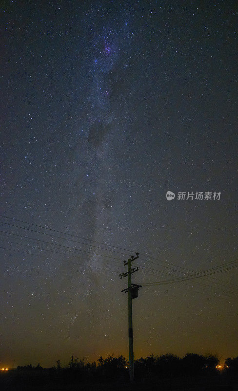 电线杆和银河