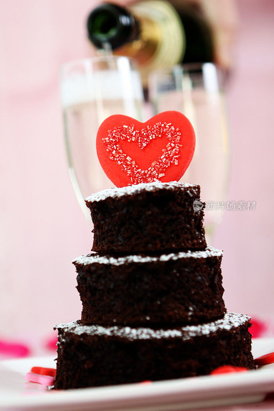 情人节-巧克力蛋糕