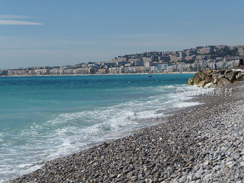 法国尼斯美丽的海滩