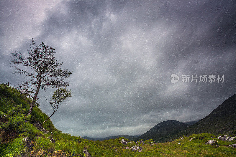 下雨的风景