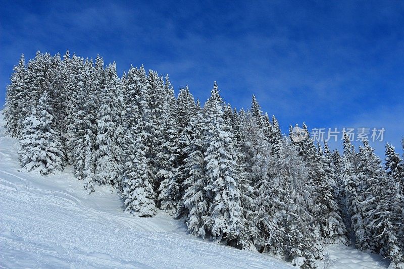 冬季在圣约翰-阿彭多夫Skiamade滑雪胜地