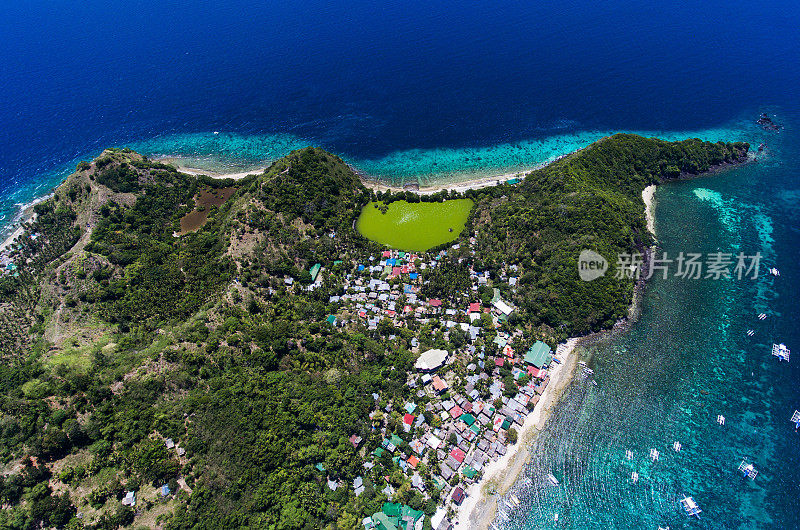 阿波岛鸟瞰图