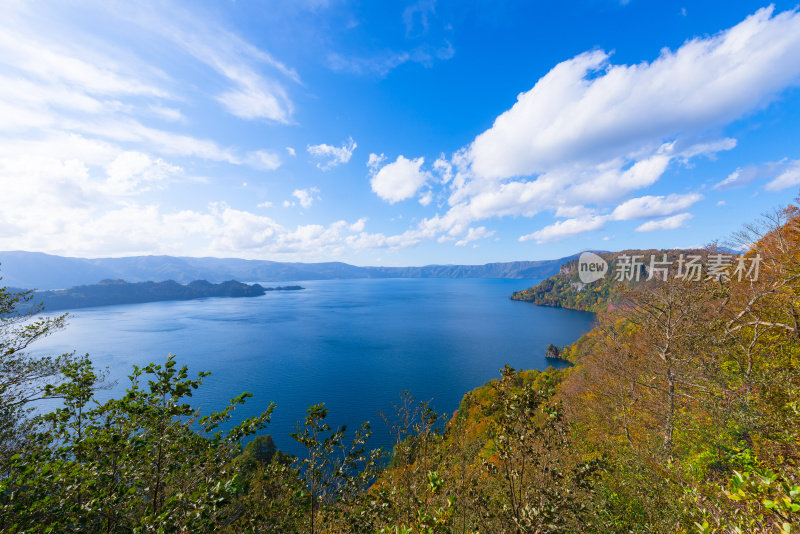 和田湖，在和田八幡台国家公园，青森，日本