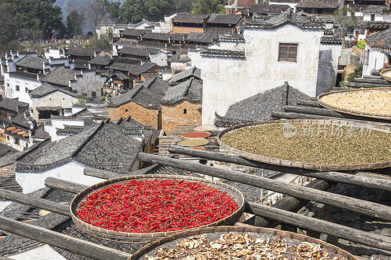 城镇,篁岭,婺源,江西省,中国