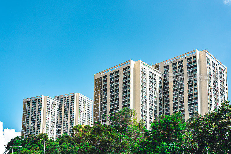 建筑立面在香港，住宅地产