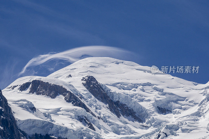勃朗峰-阿尔卑斯山的最高峰。