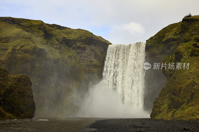 Skógafoss冰岛南部的瀑布