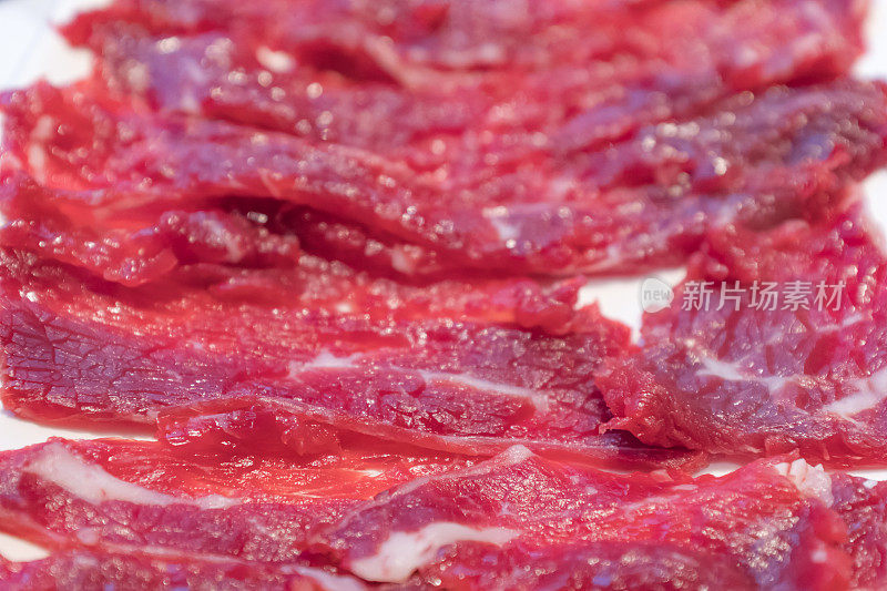 潮汕牛肉火锅，薄片牛肉，薄片嫩牛肉，嫩牛肉，鲜牛肉