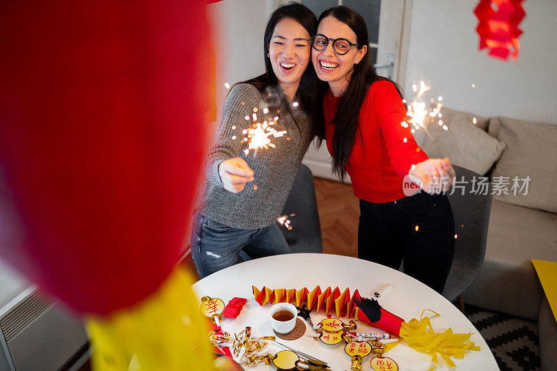 中国新年烟花