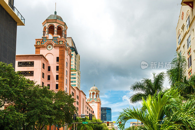 佛罗里达州圣彼得堡的街景