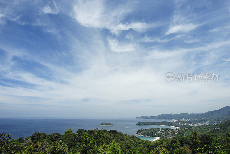 三个海滩风景