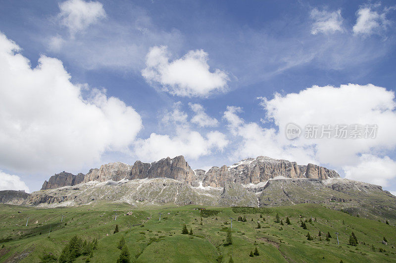 阿尔卑斯山的风景