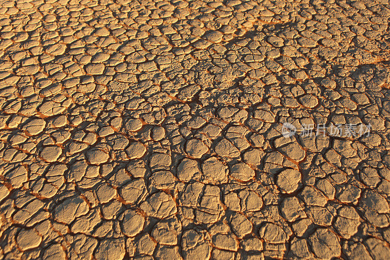 全球变暖-干燥的沙漠土地