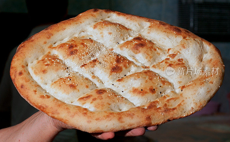 烹饪皮塔饼