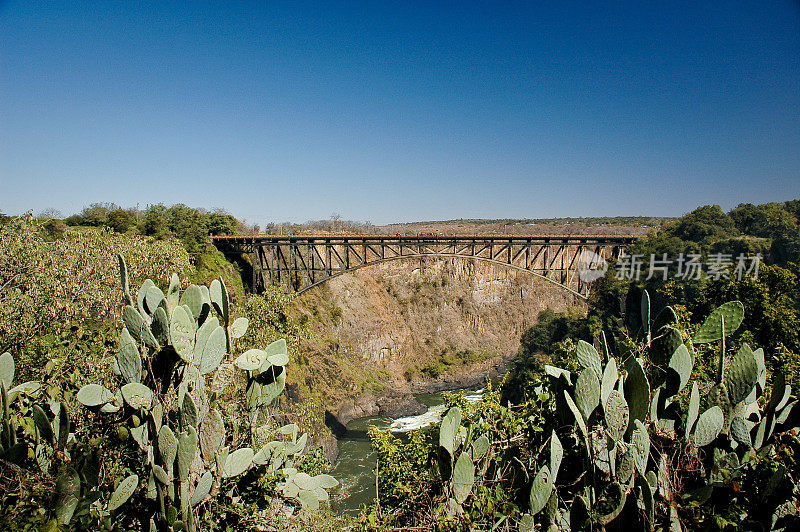 赞比亚、津巴布韦、维多利亚瀑布上的赞比西河大桥