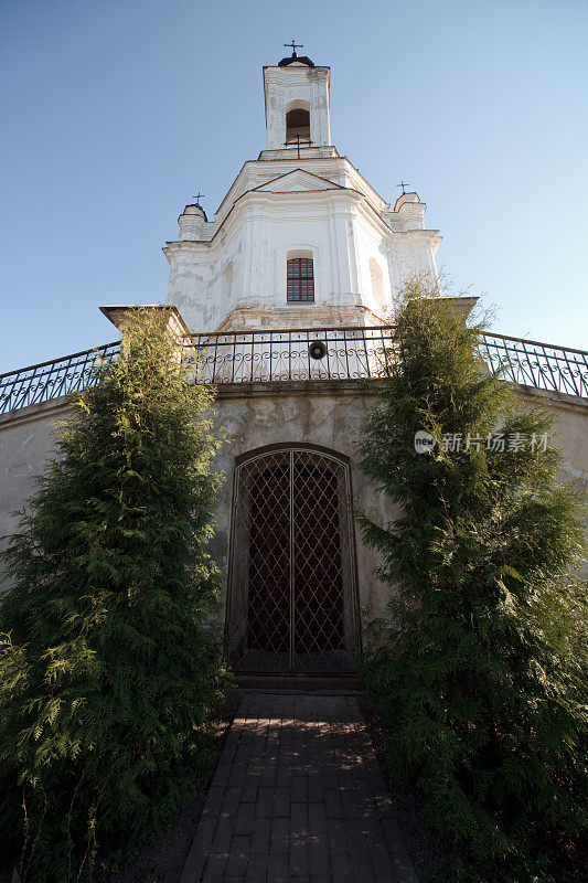 白俄罗斯萨斯拉夫的天主教教堂，巴洛克风格，十七世纪