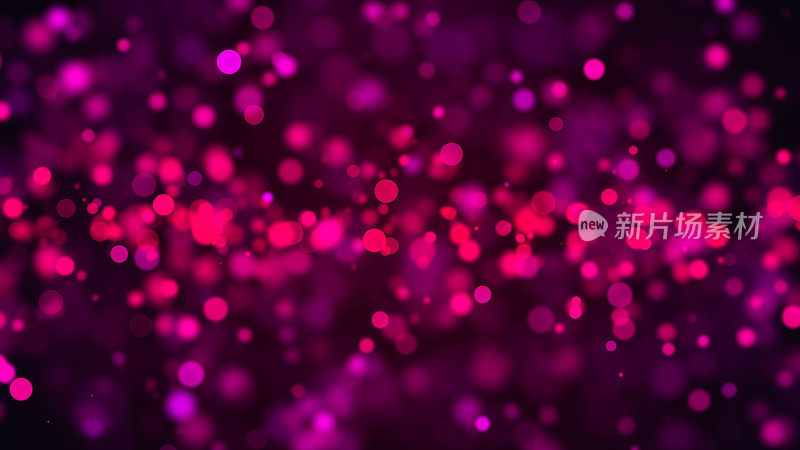 紫色的散景抽象背景。数码插图