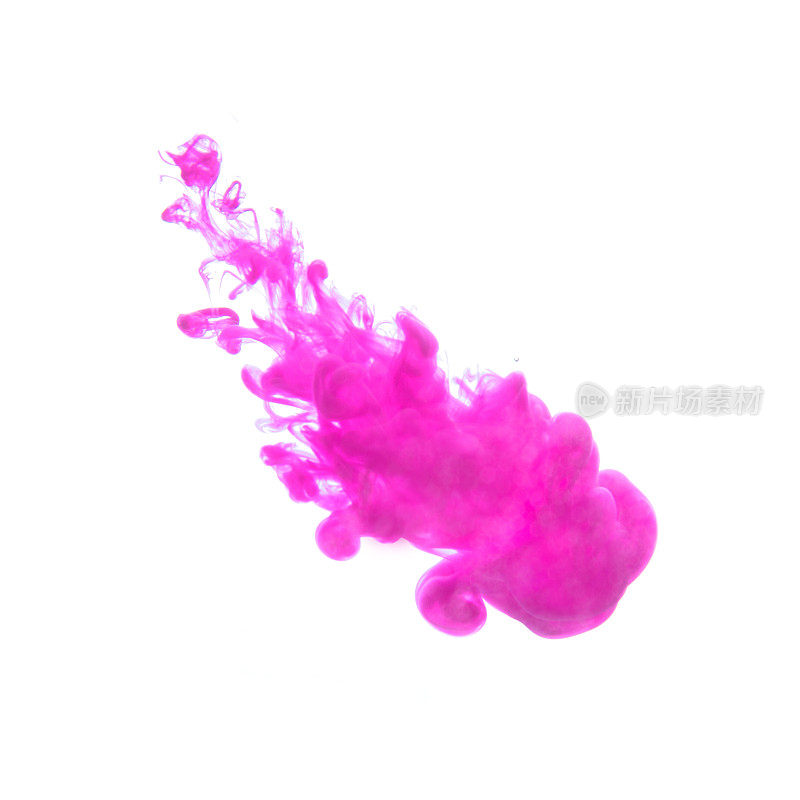 摘要红粉紫油墨溶于水，颜色溶于水