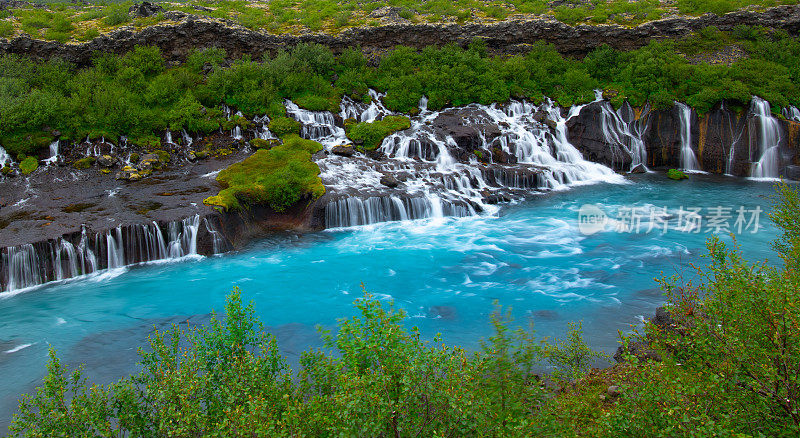 Hraunfossar瀑布