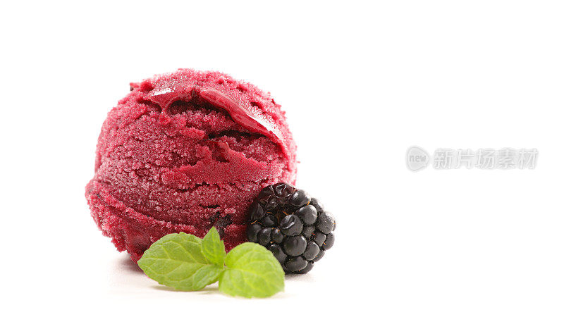 黑莓冰淇淋