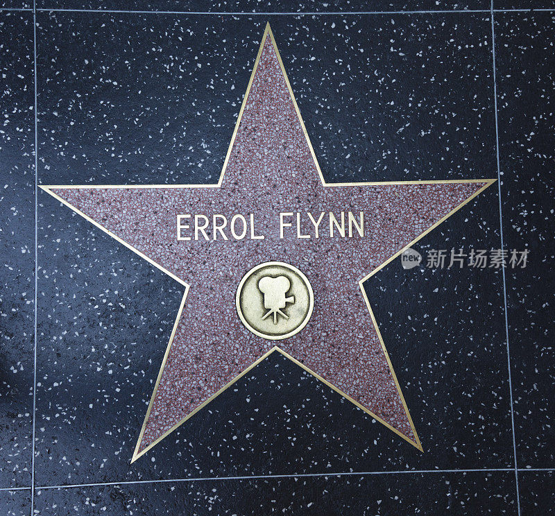 好莱坞星光大道明星埃罗尔·弗林