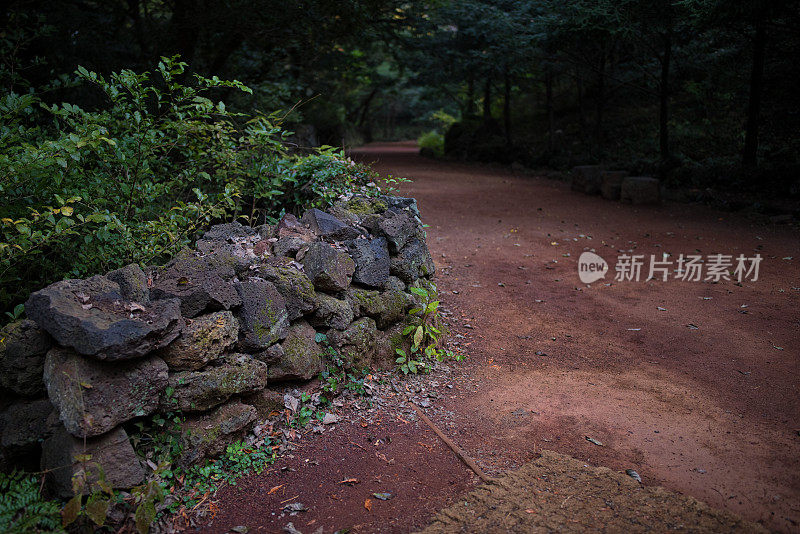 济州岛黑石墙