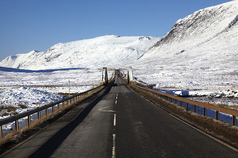 公路旅行，格伦科，苏格兰高地，苏格兰，英国