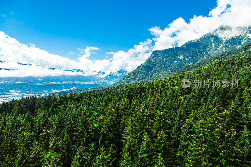 风景优美的因斯布鲁克，东蒂罗尔，奥地利