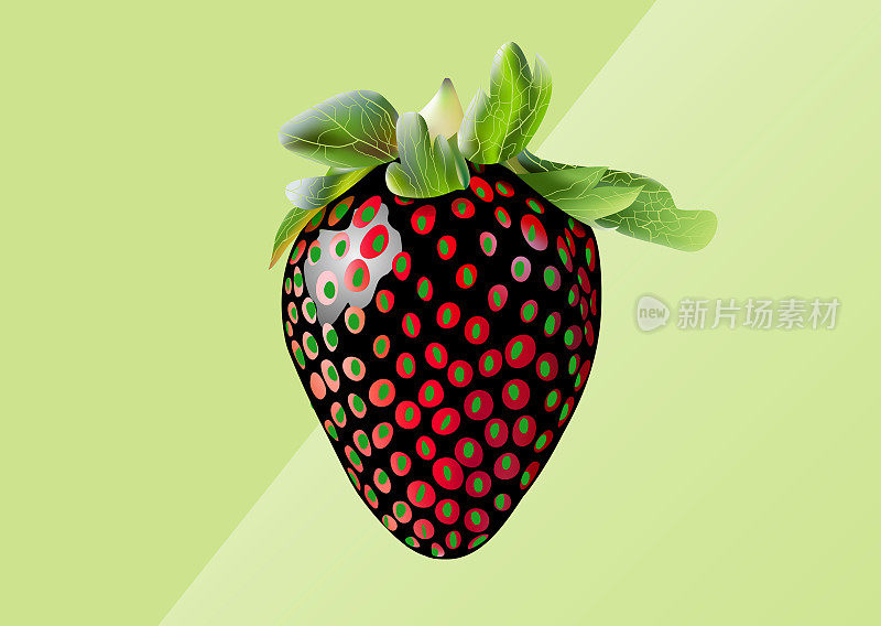 基因工程技术制作的五颜六色草莓