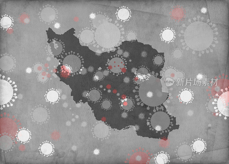 伊朗冠状病毒地图