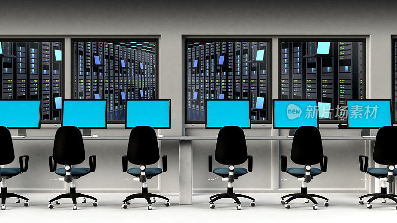 网络服务器控制室