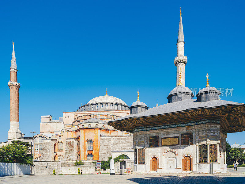 3伊斯坦布尔的艾哈迈德喷泉和圣索菲亚博物馆