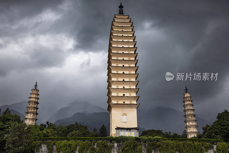 崇圣寺三塔，大理，中国