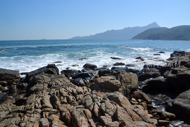 香港塔门(草岛)的石海岸