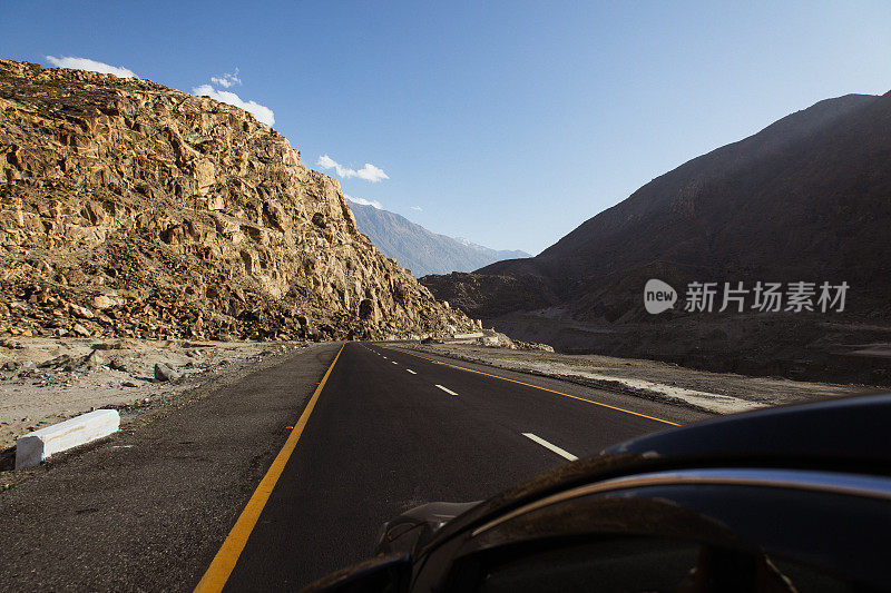 巴基斯坦喀喇昆仑公路上的山景