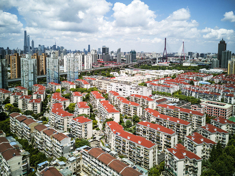 住宅建筑鸟瞰图