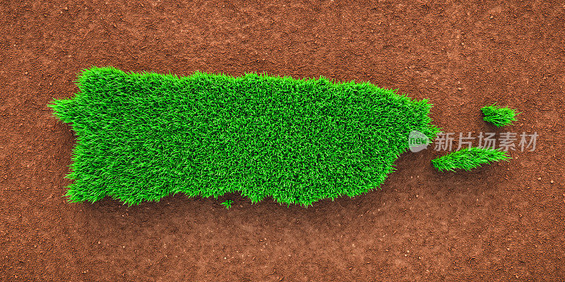 波多黎各草地图