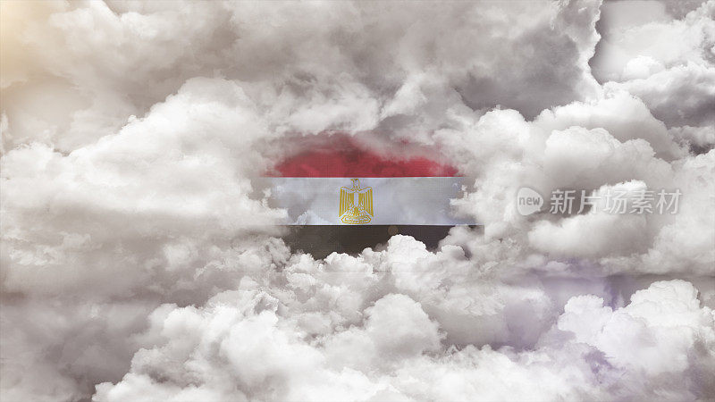 埃及国旗的背景