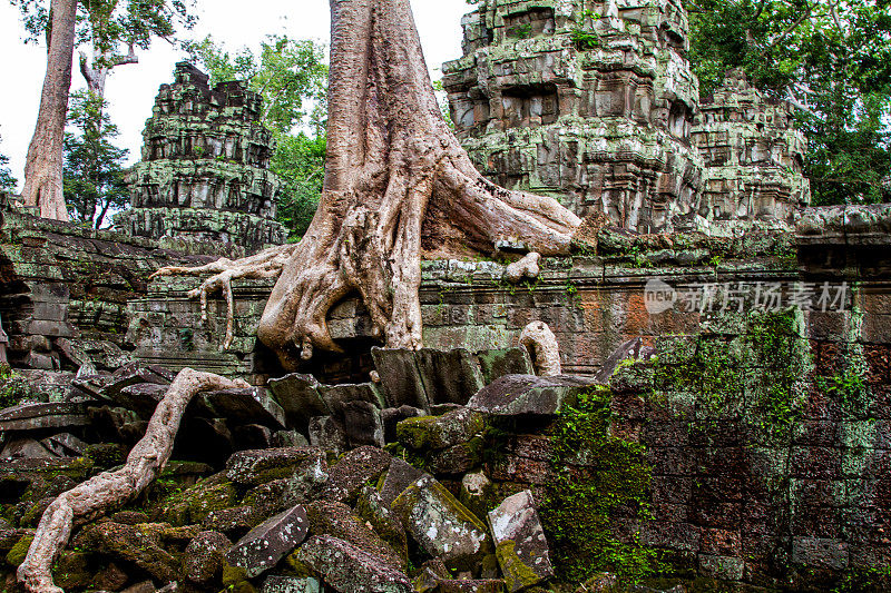 柬埔寨吴哥窟的庙宇