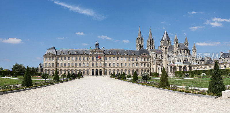 全景或卡昂市政厅和圣修道院-Étienne