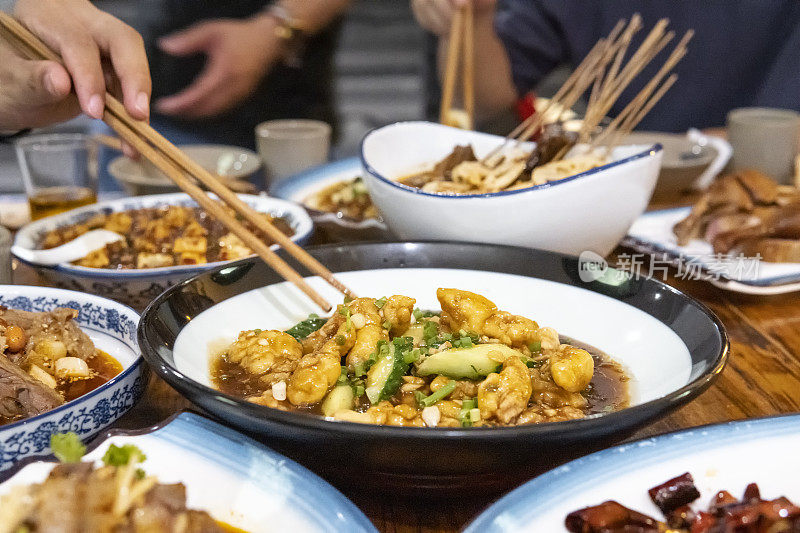 这是一家川菜餐厅的特写