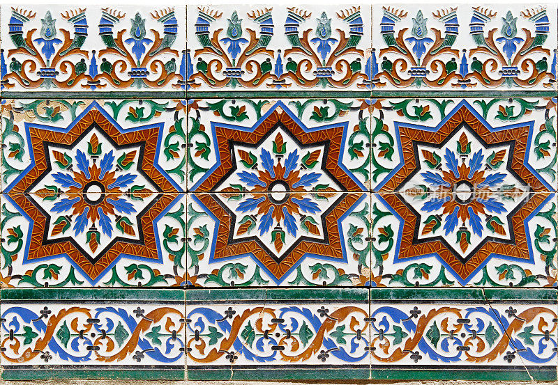 Azulejos，拉丁瓷砖图案