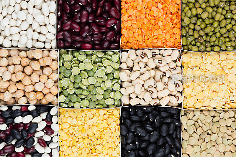 豆类食品分类豆类，芸豆，豌豆，扁豆方细胞。