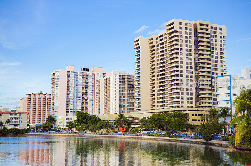 佛罗里达迈阿密海滩的公寓大厦