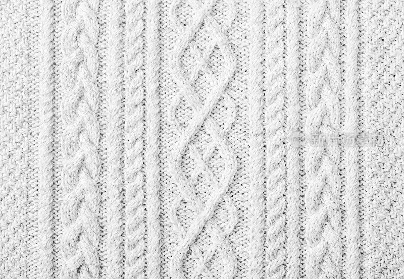 针织毛衣纹理，背景与拷贝空间