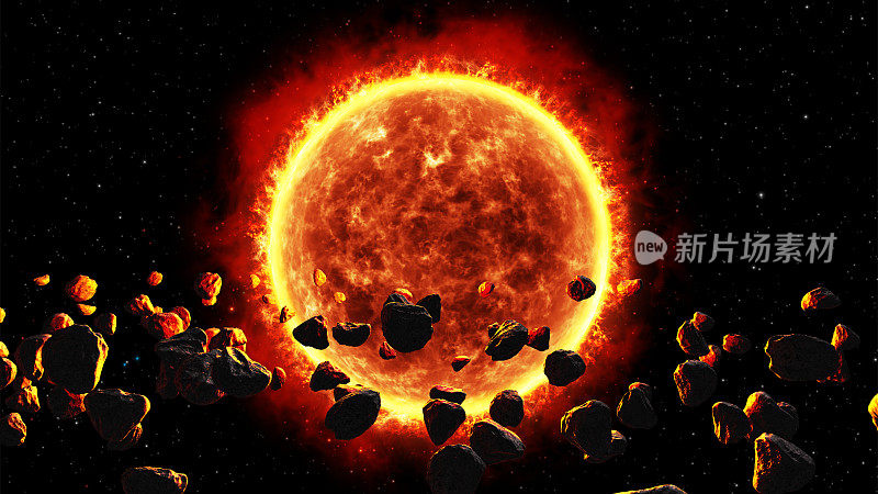 围绕太阳的一群小行星