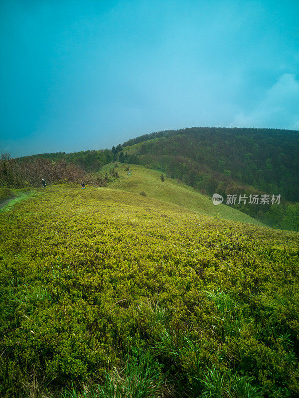 山间小道跑步