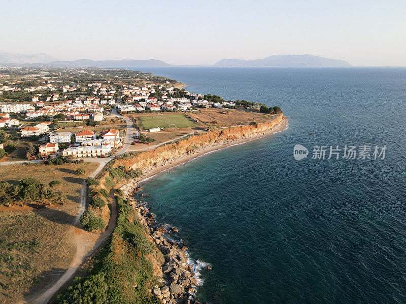 米提卡斯或米提卡斯海滩，旅游胜地海，夏季在希腊普雷韦扎县